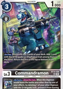 Commandramon (BT14-056) (V.1) - Blast Ace (Super Rare) [BT-14-056]
