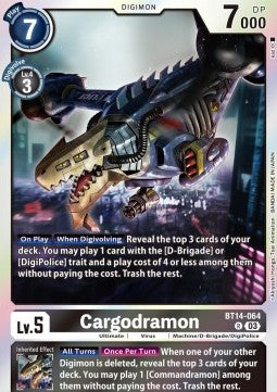 Cargodramon (BT14-064) - Blast Ace (Rare) [BT-14-064]