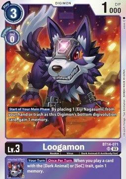 Loogamon (BT14-071) (V.1) - Blast Ace (Super Rare) [BT-14-071]