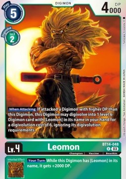 Leomon (BT14-048) - Blast Ace (Rare) [BT-14-048]