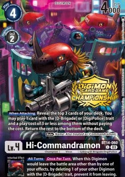 Hi-Commandramon (BT14-060) - Championship 2023 Promos (Alternative Art) [CP23-BT14-060]