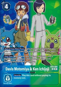 Davis Motomiya & Ken Ichijoji (BT8-088) - Tamer Party Event Promos (Alternative Art) [TPEP-BT8-088]