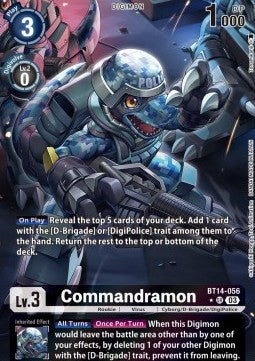 Commandramon (BT14-056) (V.2) - Blast Ace (Alternative Art) [BT-14-056]