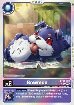 Bowmon (BT14-006) (V.2) - Promos: Blast Ace (Uncommon) [BT-14P-BT14-006]