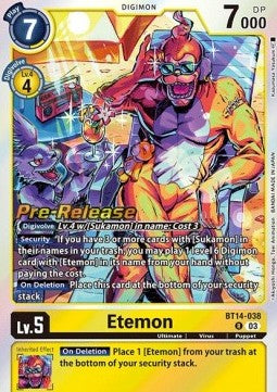 Etemon (BT14-038) - Promos: Blast Ace (Rare) [BT-14P-BT14-038]