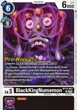 BlackKingNumemon (BT14-063) - Promos: Blast Ace (Uncommon) [BT-14P-BT14-063]