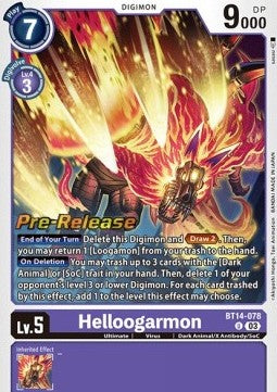 Helloogarmon (BT14-078) - Promos: Blast Ace (Uncommon) [BT-14P-BT14-078]