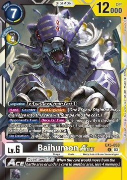 Baihumon Ace (EX5-053) (V.1) - Animal Colosseum (Rare) [EX-05-053]