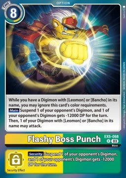 Flashy Boss Punch (EX5-068) - Animal Colosseum (Rare) [EX-05-068]