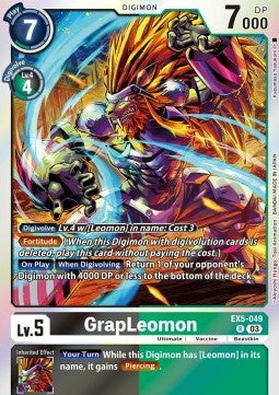 GrapLeomon (EX5-049) - Animal Colosseum (Rare) [EX-05-049]