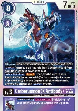 Cerberusmon (X Antibody) (EX5-061) - Animal Colosseum (Rare) [EX-05-061]