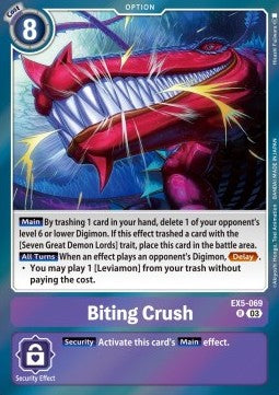 Biting Crush (EX5-069) - Animal Colosseum (Rare) [EX-05-069]