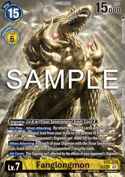 Fanglongmon (EX5-074) (V.2) - Animal Colosseum (Alternative Art) [EX-05-074]