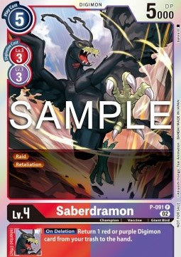Saberdramon (P-091) - Promos (Promo) [P-091]