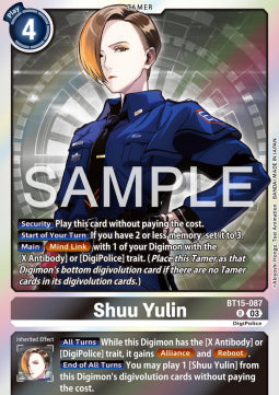 Shuu Yulin (BT15-087) (V.1) - Exceed Apocalypse (Rare) [BT-15-087]