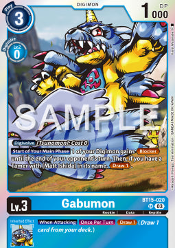 Gabumon (BT15-020) - Exceed Apocalypse (Super Rare) [BT-15-020]