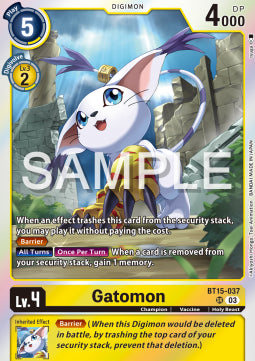 Gatomon (BT15-037) (V.1) - Exceed Apocalypse (Super Rare) [BT-15-037]
