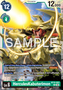 HerculesKabuterimon (BT15-053) - Exceed Apocalypse (Rare) [BT-15-053]