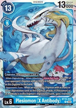 Plesiomon (X Antibody) (BT15-032) - Exceed Apocalypse (Rare) [BT-15-032]