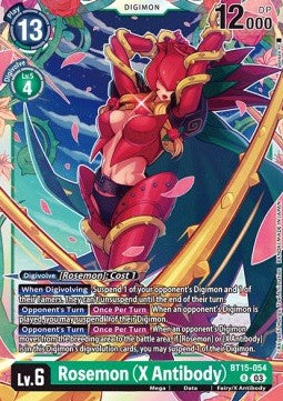 Rosemon (X Antibody) (BT15-054) - Exceed Apocalypse (Rare) [BT-15-054]