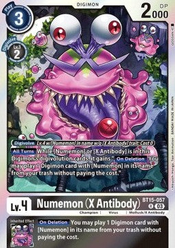 Numemon (X Antibody) (BT15-057) - Exceed Apocalypse (Rare) [BT-15-057]