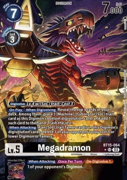 Megadramon (BT15-064) (V.2) - Exceed Apocalypse (Alternative Art) [BT-15-064]
