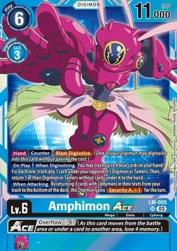 Amphimon Ace (LM-005) - Exceed Apocalypse (Super Rare) [BT-15-LM-005]