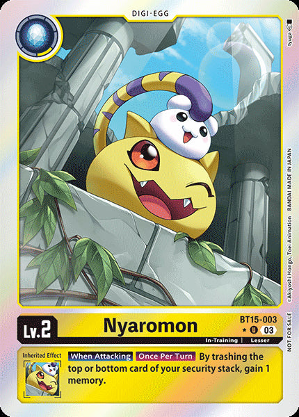 Nyaromon (BT15-003) (V.2) - Promos: Exceed Apocalypse (Uncommon) [BT-15P-BT14-003]
