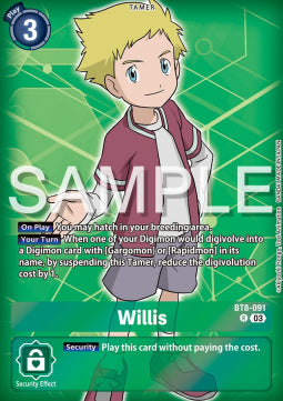 Willis (BT8-091) - Advanced Deck: Double Typhoon (Alternative Art) [ST-17-BT8-091]