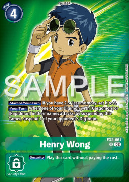 Henry Wong (EX2-061) - Advanced Deck: Double Typhoon (Alternative Art) [ST-17-EX2-061]