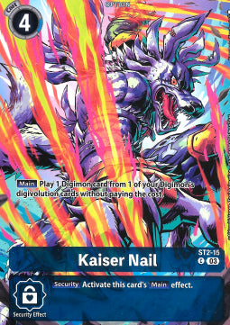 Kaiser Nail (ST2-15) - Advanced Deck: Double Typhoon (Alternative Art) [ST-17-ST2-15]