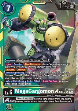 MegaGargomon Ace (ST17-08) (V.2) - Advanced Deck: Double Typhoon (Alternative Art) [ST-17-008]