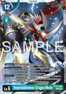 Imperialdramon: Dragon Mode (BT16-028) (V.1) - Beginning Observer (Rare) [BT-16-028]