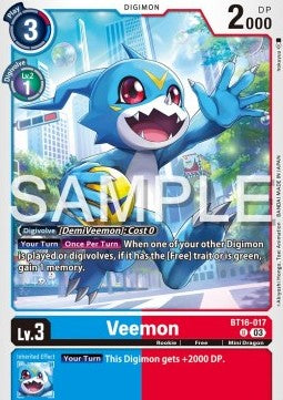 Veemon (BT16-017) - Beginning Observer (Uncommon) [BT-16-017]