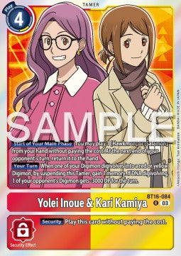 Yolei Inoue & Kari Kamiya (BT16-084) (V.1) - Beginning Observer (Rare) [BT-16-084]