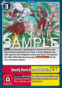 Beastly Storm Dance of Affection (BT16-091)