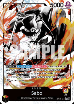 Sabo (ST13-001) (V.2) - Ultra Deck: The Three Brothers (Alternate Art) [ST-13-001]