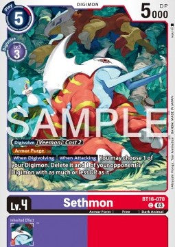 Sethmon (BT16-070) - Beginning Observer (Common) [BT-16-070]