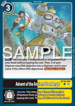 Advent of the Ancient Steel Angel (BT16-097) - Beginning Observer (Uncommon) [BT-16-097]