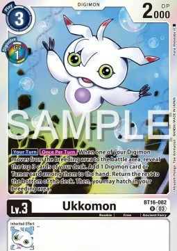 Ukkomon (BT16-082) (V.1) - Beginning Observer (Rare) [BT-16-082]