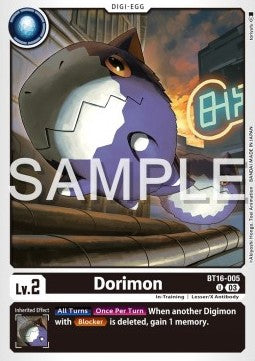 Dorimon (BT16-005) - Beginning Observer (Uncommon) [BT-16-005]