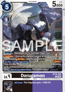 Dorugamon (BT16-058) - Beginning Observer (Common) [BT-16-058]