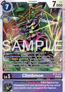 Climbmon (BT16-074) - Beginning Observer (Rare) [BT-16-074]
