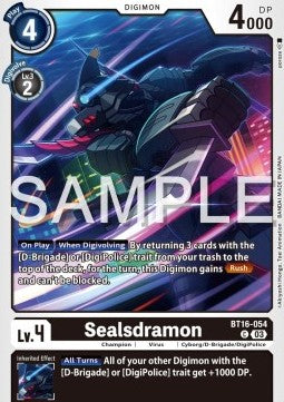 Sealsdramon (BT16-054) - Beginning Observer (Common) [BT-16-054]