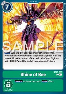 Shine of Bee (BT16-095) - Beginning Observer (Common) [BT-16-095]