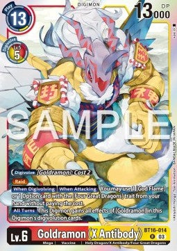Goldramon (X Antibody) (BT16-014) - Beginning Observer (Rare) [BT-16-014]