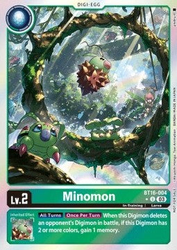 Minomon (BT16-004) (V.2) - Promos: Beginning Observer (Alternative Art) [BT-16P-BT16-004]