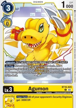 Agumon (BT16-029) - Beginning Observer (Common) [BT-16-029]