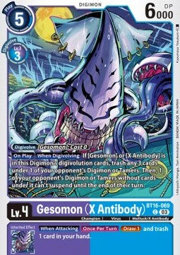 Gesomon (X Antibody) (BT16-069) - Beginning Observer (Common) [BT-16-069]