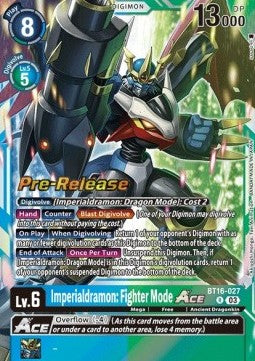 Imperialdramon: Fighter Mode Ace (BT16-027) - Promos: Beginning Observer (Rare) [BT-16P-BT16-027]